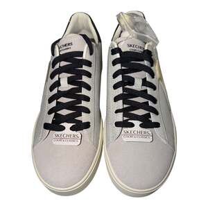 Skechers Court Classics Eden LX Glimpse Of Glitter Light Gray Black Women's Size